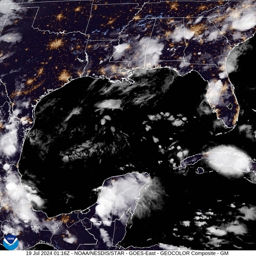 Satellite - Gulf of Mexico - Thu 18 Jul 22:16 EDT
