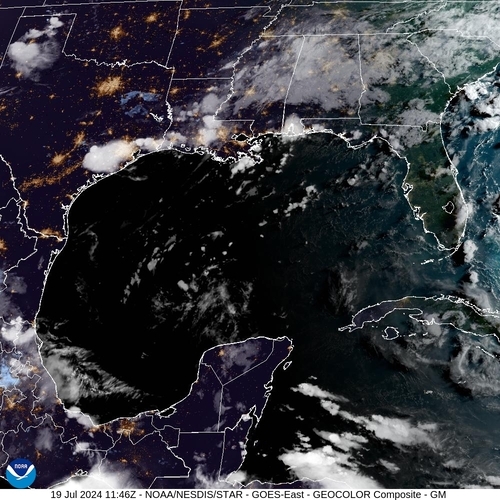 Satellite - Cuba/West - Fri 19 Jul 08:46 EDT