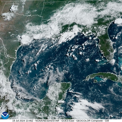 Satellite - Yucatan Strait - Fri 19 Jul 10:46 EDT