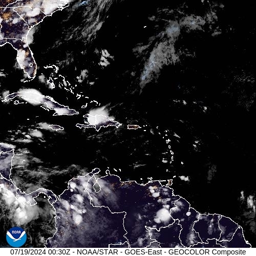 Satellite - Puerto Rico - Thu 18 Jul 21:30 EDT