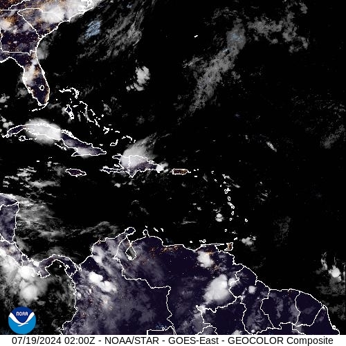 Satellite - Puerto Rico - Thu 18 Jul 23:00 EDT