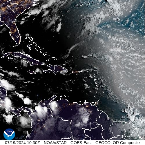 Satellite - Jamaica - Fri 19 Jul 07:30 EDT