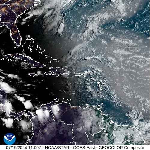 Satellite - Lesser Antilles - Fri 19 Jul 08:00 EDT