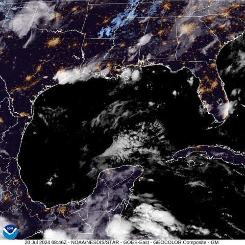 Satellite - Cuba/West - Sat 20 Jul 05:46 EDT
