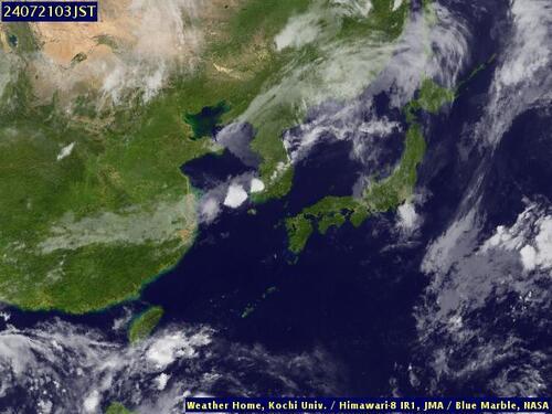 Satellite - East China Sea - Sat 20 Jul 16:00 EDT