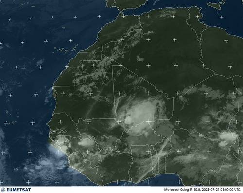 Satellite - Gulf of Guinea - Sat 20 Jul 22:00 EDT