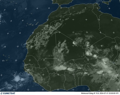 Satellite - Gulf of Guinea - Sun 21 Jul 19:00 EDT