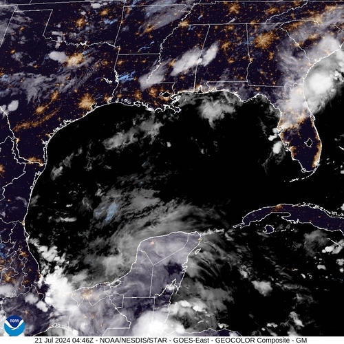 Satellite - Cuba/West - Sun 21 Jul 01:46 EDT