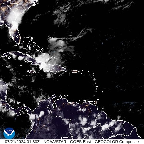 Satellite - Lesser Antilles - Sat 20 Jul 22:30 EDT