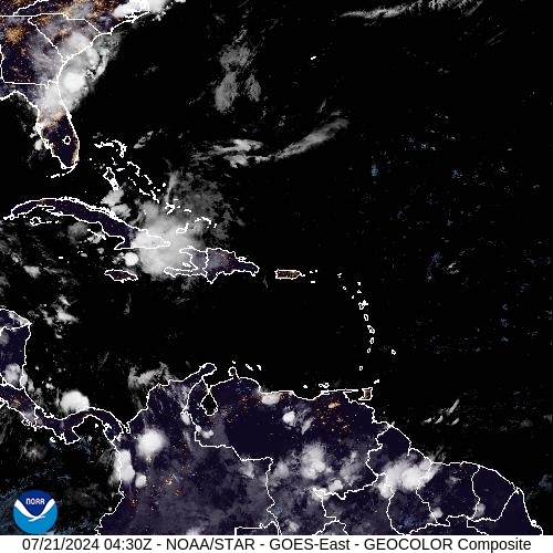 Satellite - Lesser Antilles - Sun 21 Jul 01:30 EDT