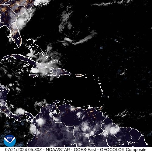 Satellite - Lesser Antilles - Sun 21 Jul 02:30 EDT