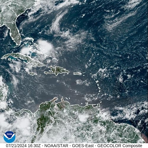 Satellite - Lesser Antilles - Sun 21 Jul 13:30 EDT