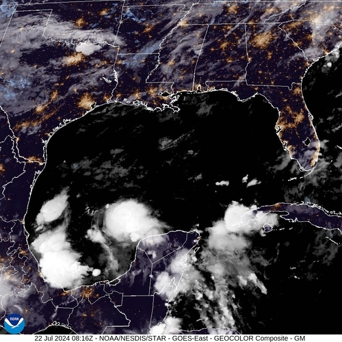 Satellite - Gulf of Mexico - Mo, 22 Jul, 10:16 BST