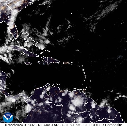 Satellite - Lesser Antilles - Sun 21 Jul 22:30 EDT