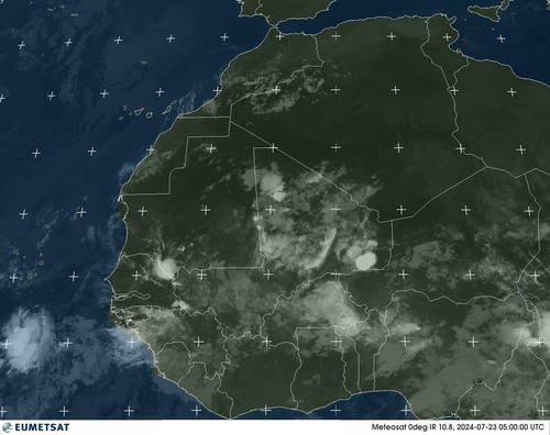 Satellite - Gulf of Guinea - Tue 23 Jul 02:00 EDT