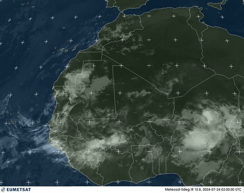 Satellite - Gulf of Guinea - Wed 24 Jul 00:00 EDT