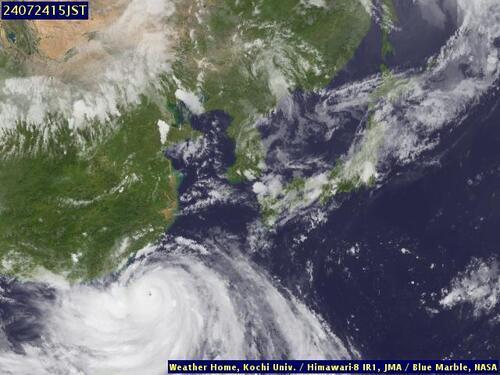 Satellite - Taiwan Strait - Wed 24 Jul 04:00 EDT