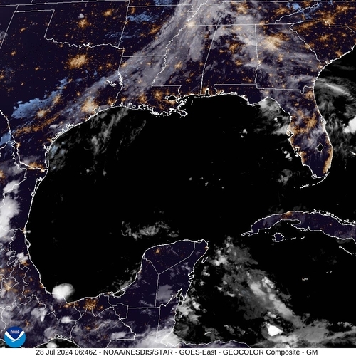 Satellite - Gulf of Mexico - Su, 28 Jul, 08:46 BST