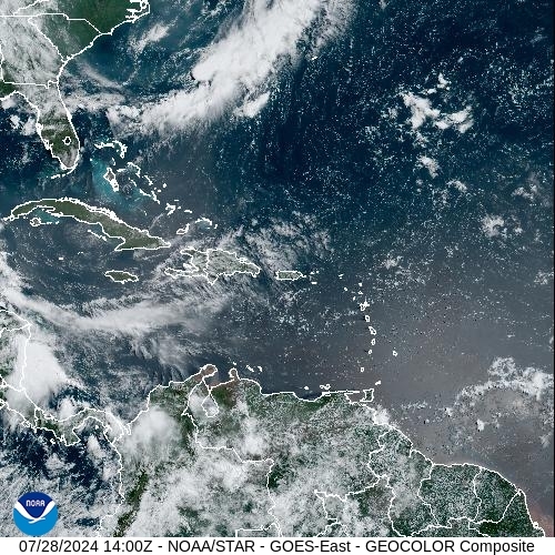 Satellite - Lesser Antilles - Sun 28 Jul 11:00 EDT