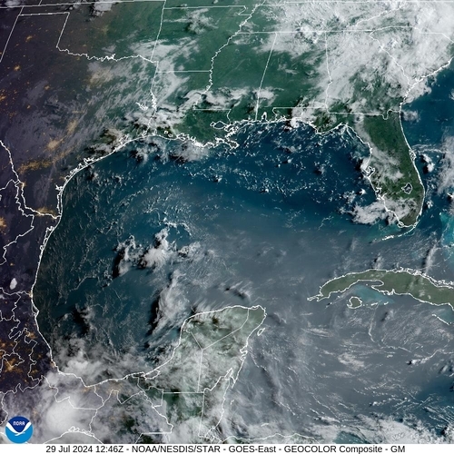 Satellite - Cuba/West - Mon 29 Jul 09:46 EDT