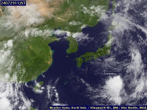 Satellite - East China Sea - Mo, 29 Jul, 05:00 BST
