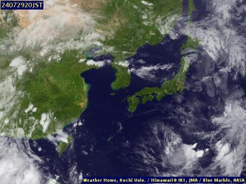 Satellite - Yellow Sea - Mo, 29 Jul, 14:00 BST
