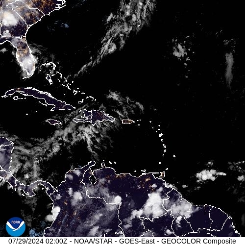 Satellite - Lesser Antilles - Sun 28 Jul 23:00 EDT