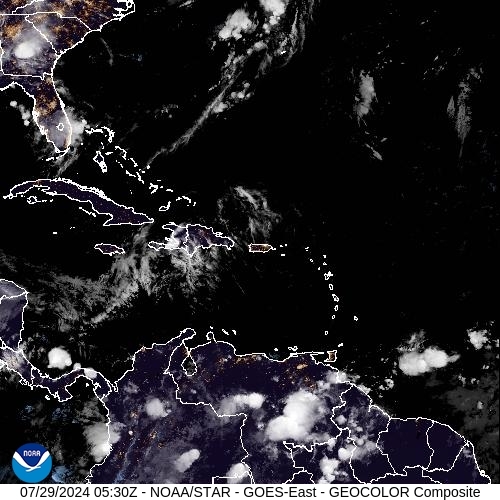 Satellite - Lesser Antilles - Mon 29 Jul 02:30 EDT