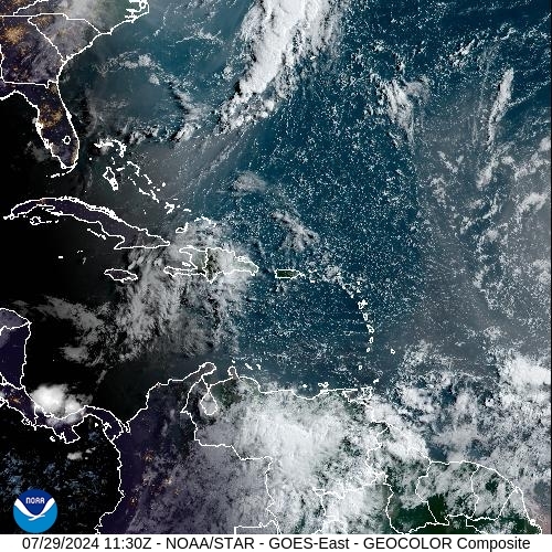 Satellite - Puerto Rico - Mon 29 Jul 08:30 EDT