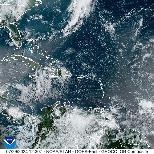 Satellite - Puerto Rico - Mon 29 Jul 09:30 EDT
