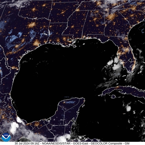 Satellite - Cuba/West - Tue 30 Jul 06:16 EDT