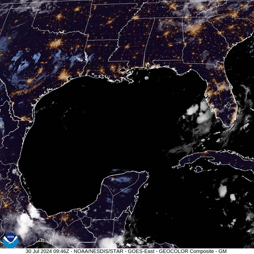 Satellite - Gulf of Honduras - Tue 30 Jul 06:46 EDT