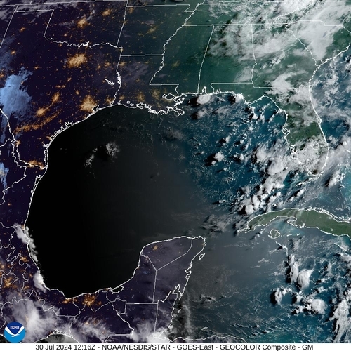 Satellite - Gulf of Mexico - Tue 30 Jul 09:16 EDT