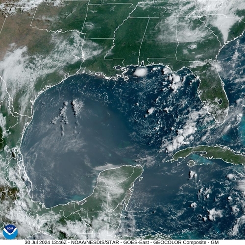 Satellite - Gulf of Honduras - Tue 30 Jul 10:46 EDT