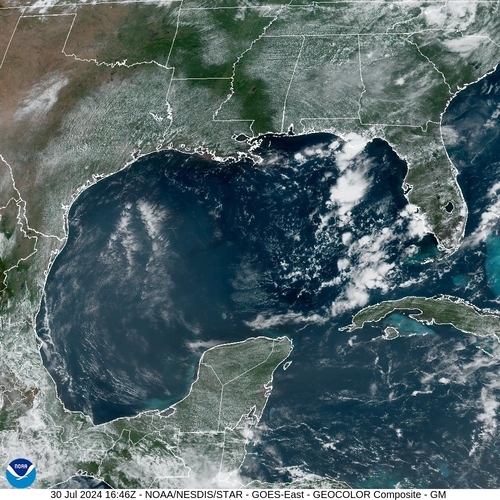 Satellite - Gulf of Honduras - Tue 30 Jul 13:46 EDT