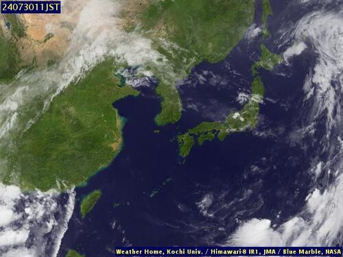 Satellite - Taiwan Strait - Tue 30 Jul 00:00 EDT