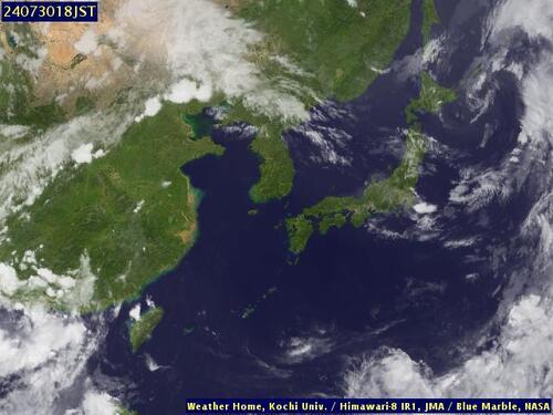 Satellite - Taiwan Strait - Tue 30 Jul 07:00 EDT