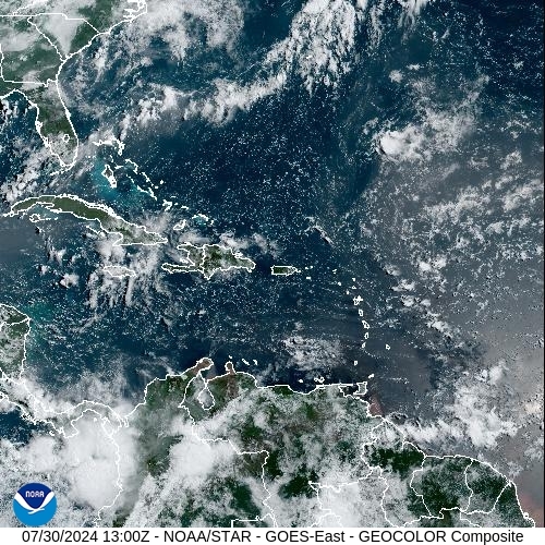 Satellite - Puerto Rico - Tue 30 Jul 10:00 EDT