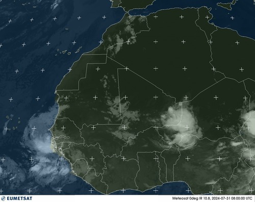 Satellite - Gulf of Guinea - Wed 31 Jul 05:00 EDT