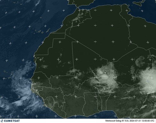 Satellite - Gulf of Guinea - Wed 31 Jul 09:00 EDT