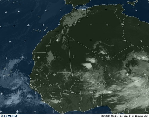 Satellite - Gulf of Guinea - Wed 31 Jul 17:00 EDT