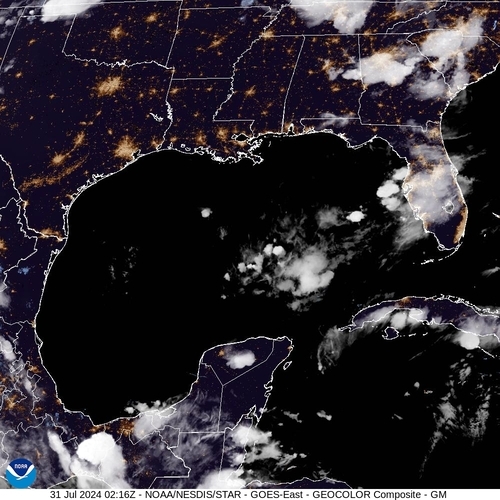 Satellite - Yucatan Strait - Tue 30 Jul 23:16 EDT