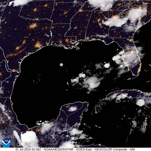 Satellite - Gulf of Honduras - Tue 30 Jul 23:46 EDT