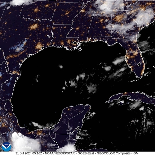 Satellite - Cuba/West - Wed 31 Jul 02:16 EDT