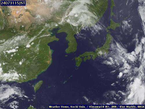 Satellite - Taiwan Strait - Wed 31 Jul 04:00 EDT