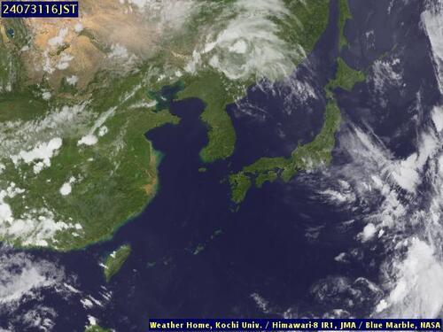 Satellite - East China Sea - Wed 31 Jul 05:00 EDT
