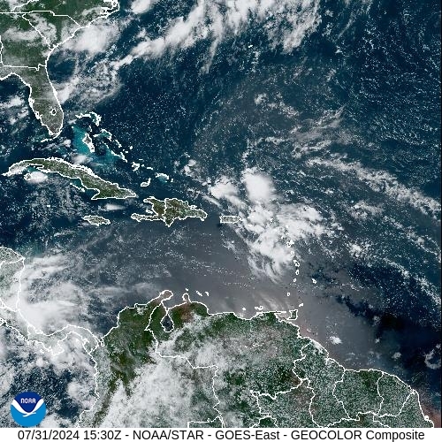 Satellite - Alizes Ouest - Wed 31 Jul 12:30 EDT