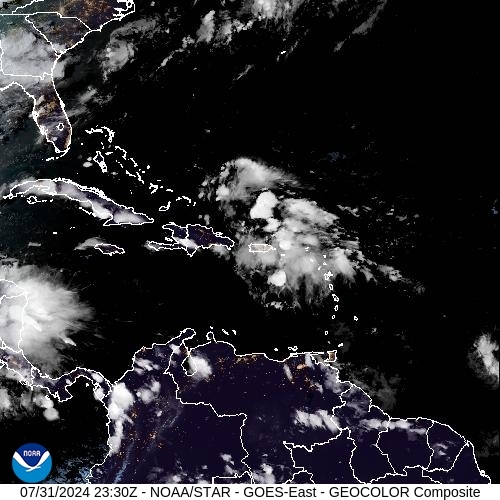 Satellite - Lesser Antilles - Wed 31 Jul 20:30 EDT