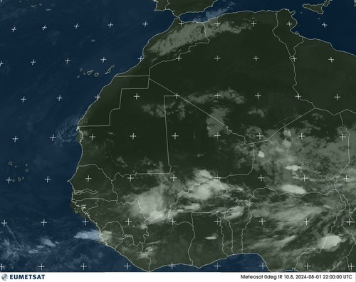 Satellite - Gulf of Guinea - Thu 01 Aug 19:00 EDT