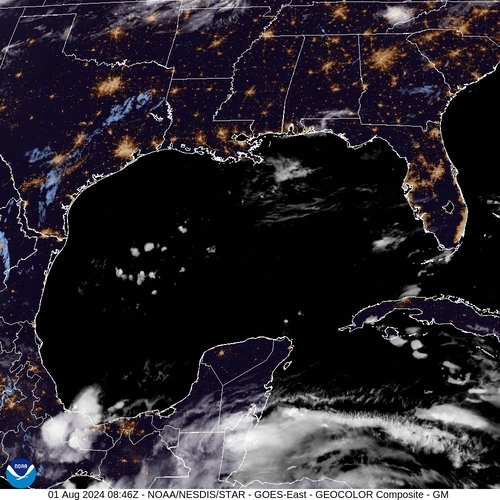 Satellite - Gulf of Mexico - Thu 01 Aug 05:46 EDT